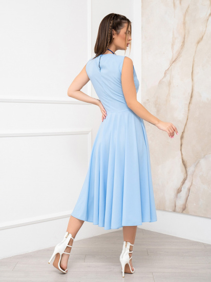Платье миди ISSA Plus модель 13944_blue — фото 3 - INTERTOP