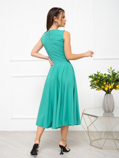 Платье миди ISSA Plus модель 13944_green — фото 3 - INTERTOP