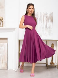 Фіолетовий - Сукня міді ISSA Plus