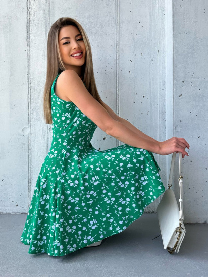 Сукня міні ISSA Plus модель 13962_green — фото - INTERTOP