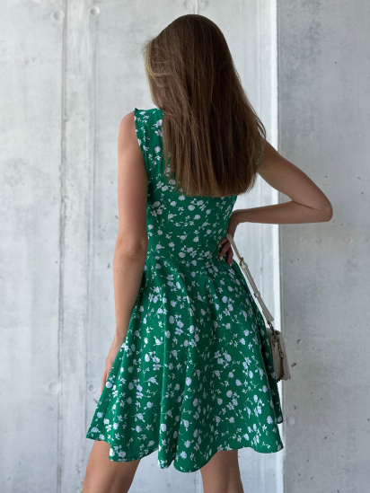 Сукня міні ISSA Plus модель 13962_green — фото 3 - INTERTOP