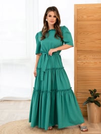Зелёный - Платье макси ISSA Plus