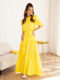 Жёлтый - Платье макси ISSA Plus