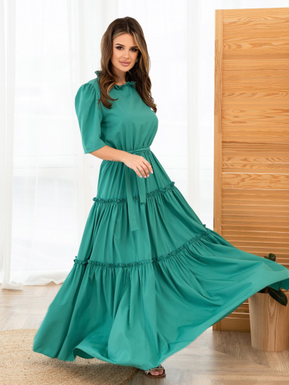 Сукня максі ISSA Plus модель 13974_green — фото - INTERTOP