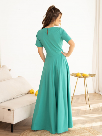 Сукня максі ISSA Plus модель 13995_green — фото 3 - INTERTOP
