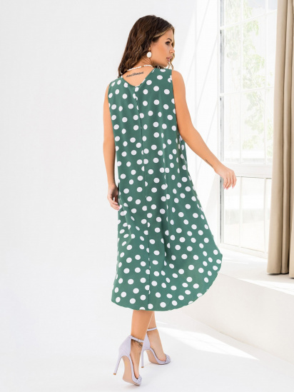 Платье миди ISSA Plus модель 14005_green — фото 3 - INTERTOP