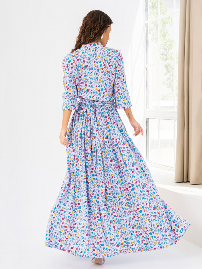 Платье макси ISSA Plus модель 14016_multicolor — фото 3 - INTERTOP