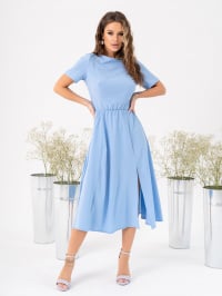 Голубой - Платье миди ISSA Plus