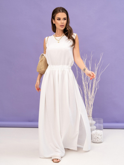 Платье макси ISSA Plus модель 14063_milky — фото - INTERTOP