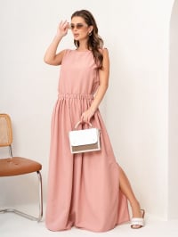 Розовый - Платье макси ISSA Plus