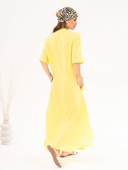 Сукня максі ISSA Plus модель 14072_yellow — фото 3 - INTERTOP