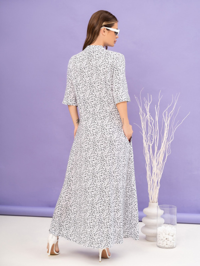 Платье макси ISSA Plus модель 14075_white — фото 3 - INTERTOP