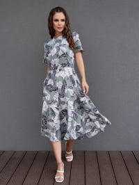 Оливковый - Платье миди ISSA Plus