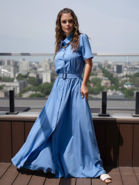 Блакитний - Сукня максі ISSA Plus