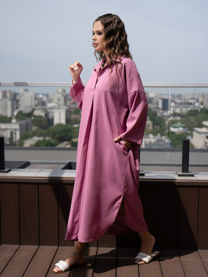 Платье миди ISSA Plus модель 14099_pink — фото - INTERTOP