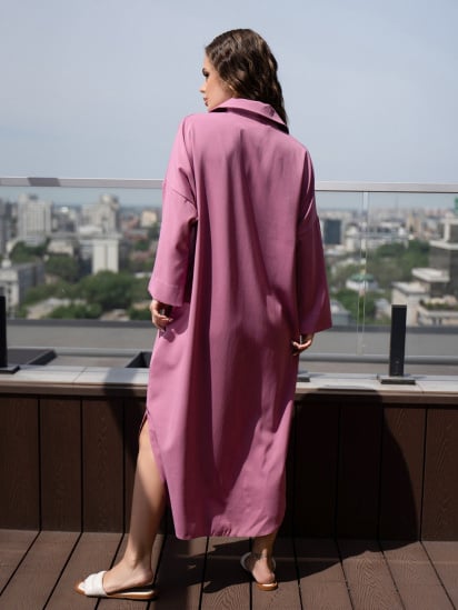 Сукня міді ISSA Plus модель 14099_pink — фото 3 - INTERTOP
