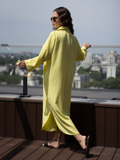 Сукня міді ISSA Plus модель 14099_yellow — фото 3 - INTERTOP