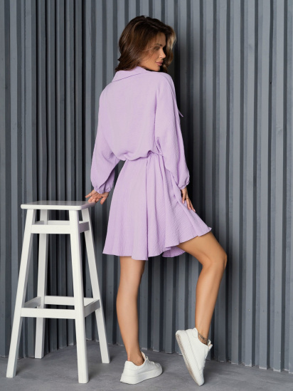 Платье мини ISSA Plus модель 14151_lilac — фото 3 - INTERTOP