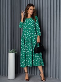 Зелений - Сукня міді ISSA Plus
