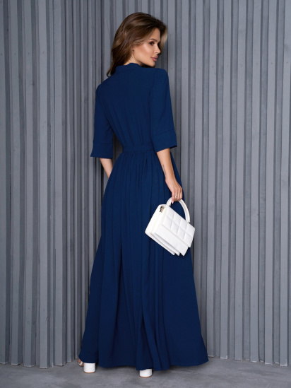 Платье макси ISSA Plus модель 14186_blue — фото 3 - INTERTOP