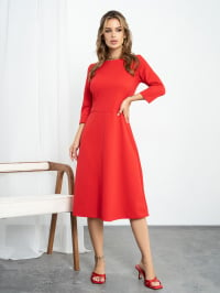 Червоний - Сукня міді ISSA Plus