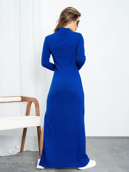 Платье макси ISSA Plus модель 14205_blue — фото 3 - INTERTOP