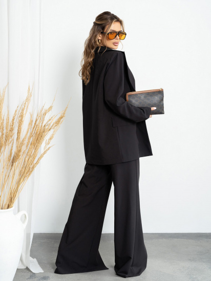 Деловой костюм ISSA Plus модель 14206_black — фото 3 - INTERTOP