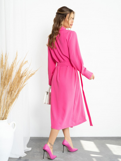 Платье миди ISSA Plus модель 14210_raspberry — фото - INTERTOP