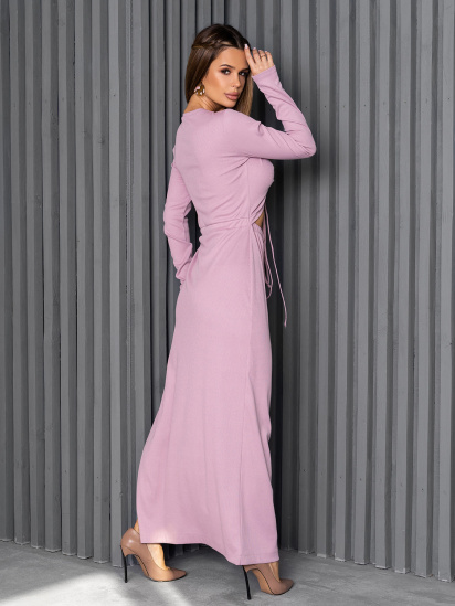 Сукня максі ISSA Plus модель 14264_сиреневый — фото 3 - INTERTOP