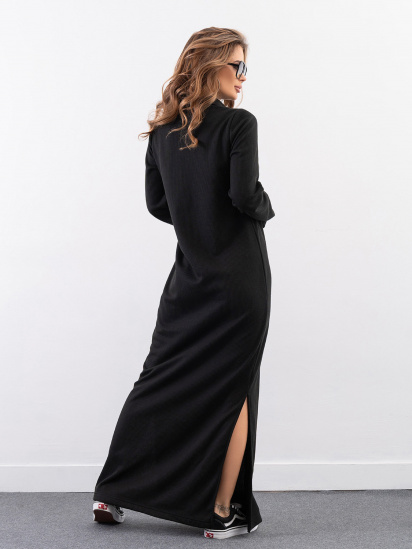 Платье макси ISSA Plus модель 14320_черный — фото 3 - INTERTOP