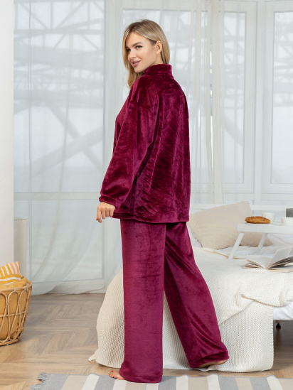 Пижама ISSA Plus модель 14324_бордовый — фото 4 - INTERTOP
