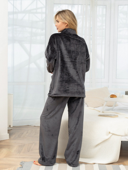 Пижама ISSA Plus модель 14324_темно_серый — фото 3 - INTERTOP
