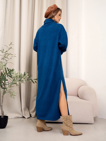 Сукня максі ISSA Plus модель 14363_темно_бирюзовый — фото 3 - INTERTOP