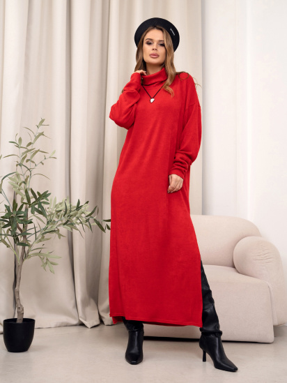 Платье макси ISSA Plus модель 14363_красный — фото - INTERTOP