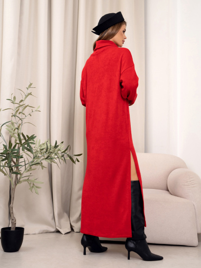 Платье макси ISSA Plus модель 14363_красный — фото 3 - INTERTOP