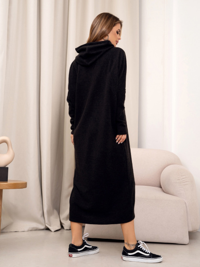 Платье макси ISSA Plus модель 14366_черный — фото 3 - INTERTOP