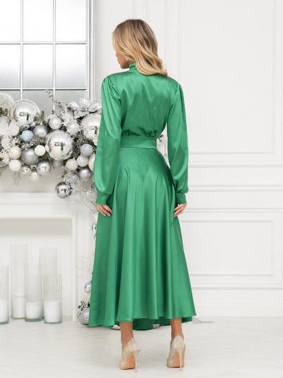 Сукня максі ISSA Plus модель 14401_зеленый — фото - INTERTOP