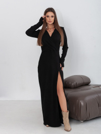 Чёрный - Платье макси ISSA Plus