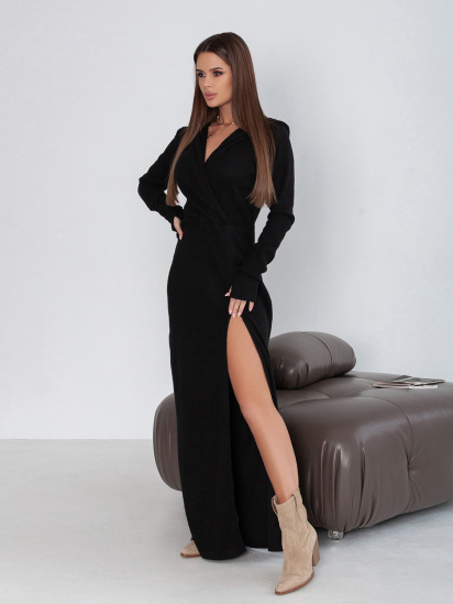 Платье макси ISSA Plus модель 14418_черный — фото - INTERTOP