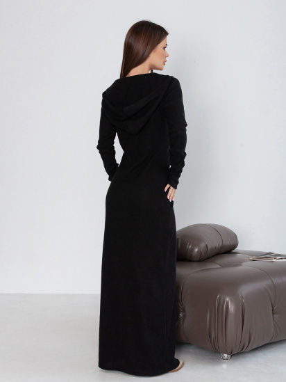 Платье макси ISSA Plus модель 14418_черный — фото 3 - INTERTOP