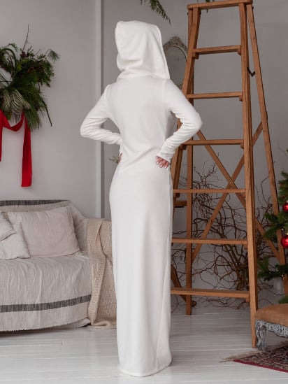 Платье макси ISSA Plus модель 14418_молочный — фото - INTERTOP