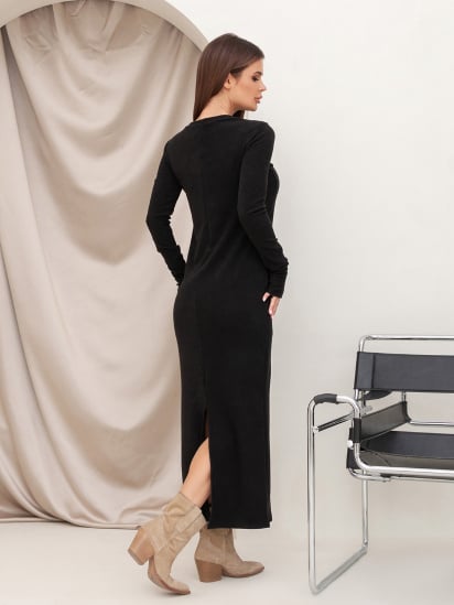 Сукня максі ISSA Plus модель 14426_черный — фото 3 - INTERTOP