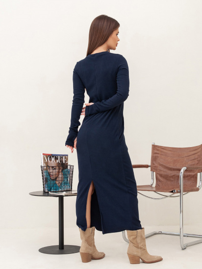 Платье макси ISSA Plus модель 14426_темно_синий — фото 3 - INTERTOP
