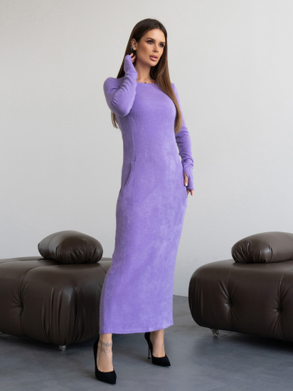 Платье макси ISSA Plus модель 14430_сиреневый — фото - INTERTOP