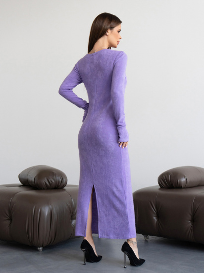 Платье макси ISSA Plus модель 14430_сиреневый — фото 3 - INTERTOP