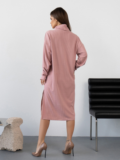 Сукня міді ISSA Plus модель 14433_розовый — фото - INTERTOP