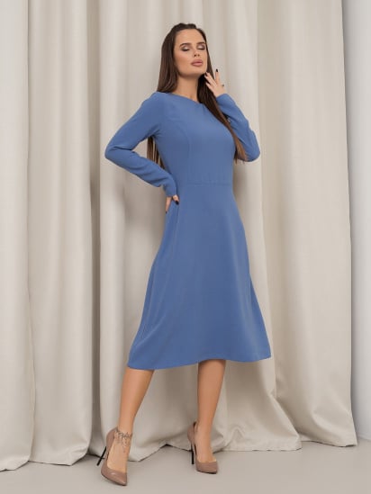 Сукня міді ISSA Plus модель 14452_голубой — фото - INTERTOP
