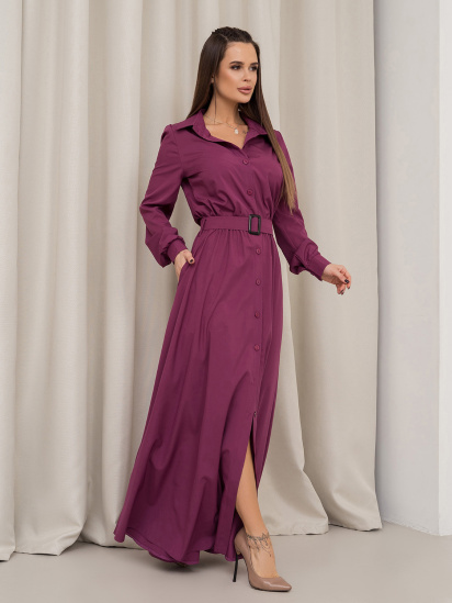 Сукня максі ISSA Plus модель 14460_фиолетовый — фото - INTERTOP