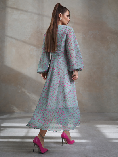 Платье миди ISSA Plus модель 14479_мультиколор — фото - INTERTOP