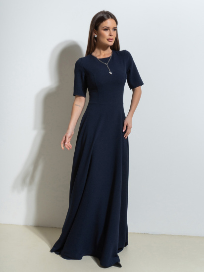 Сукня максі ISSA Plus модель 14498_темно_синий — фото - INTERTOP